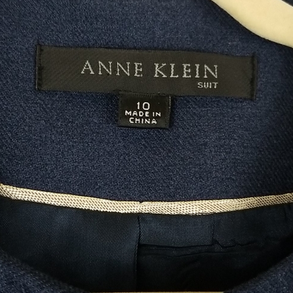 ANNE KLEIN NAVY SKIRT SUIT SIZE 10 - Picture 3 of 8
